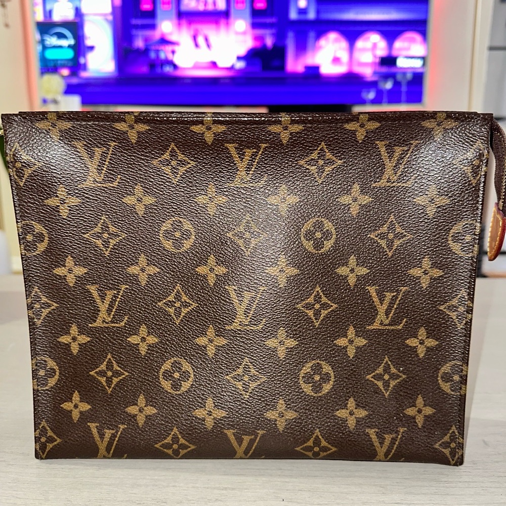Louis Vuitton Brown Monogram Toiletry Bag